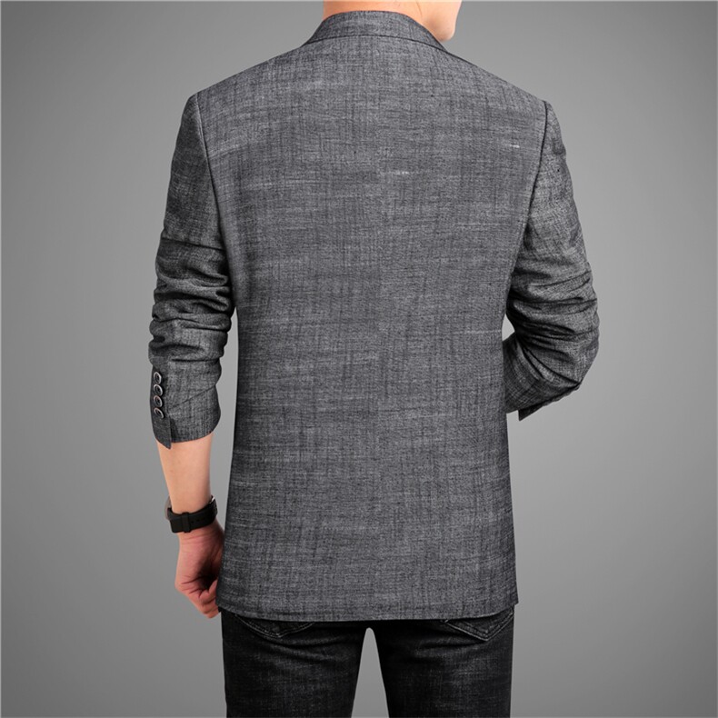春秋棉麻薄款西深灰亚麻西服外套男装M-4XL模灰底6825,男装西服,电商D326B（原电商D310-1）