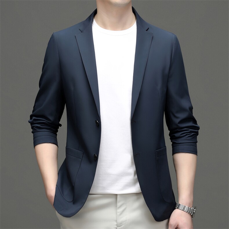 M23058-69钱塘2020-3春夏新款男士简约休闲西服外套高品质P200图片