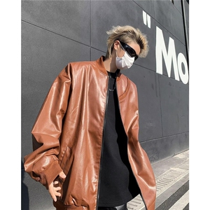 机能风皮衣外套男潮牌  炸街休闲夹克JK8014/P68图片