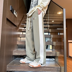 抖音品质港风春季新款简约宽松百搭休闲卫裤A409-1-K9791，男装休闲裤，电商A409-1