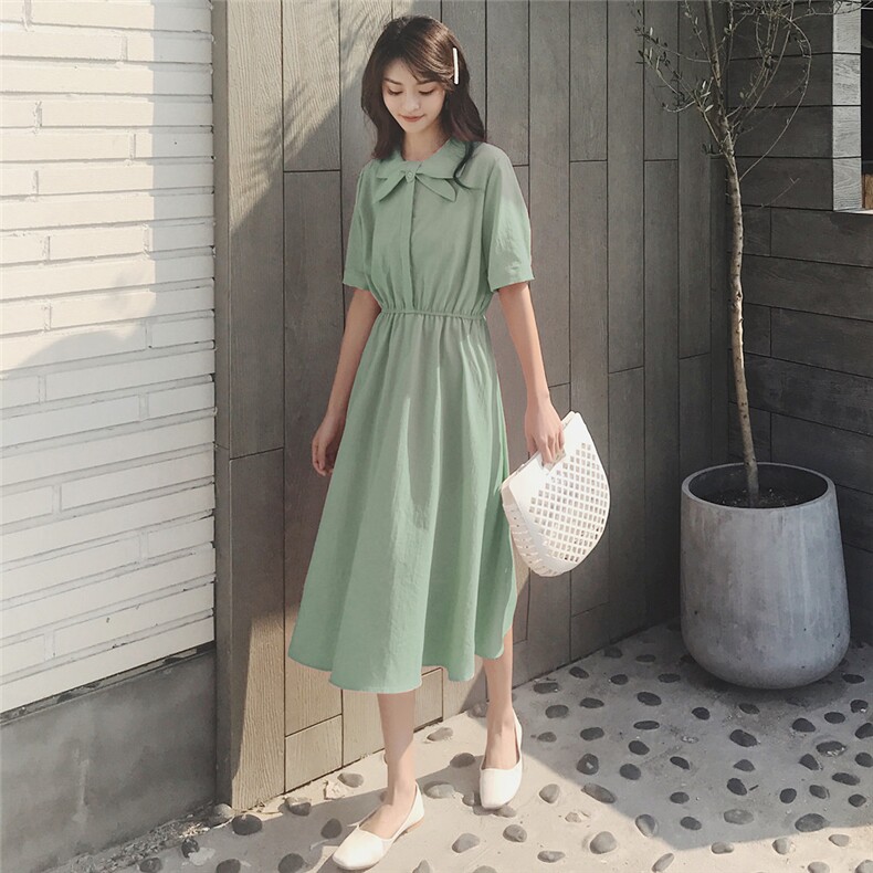 大货2020夏装新款森女衬衫裙浙宝012-Q530,女装连衣裙,金十上