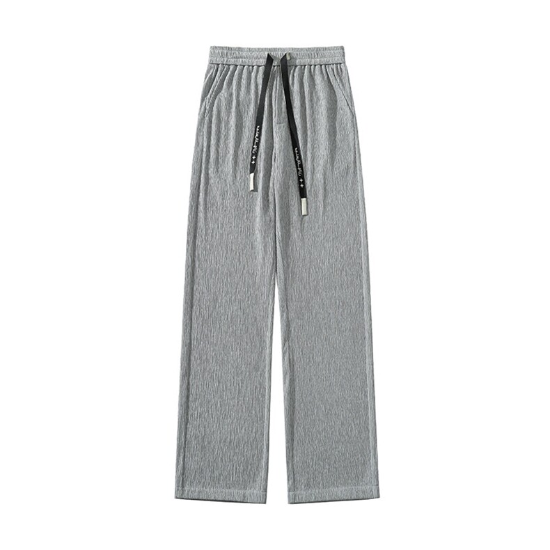特批P32无差价25春季垂感肌理感休闲阔腿裤男高级感拖地长裤K1346,男装休闲裤,电商A001