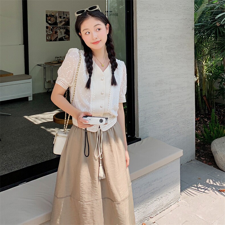 现货！数据好可主推甜美温柔风两件套套裙女图片