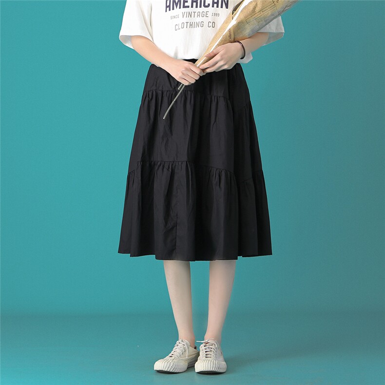中性风2023春夏新款半身裙休闲宽松百搭冰丝垂感女D12P40控55,女装半身裙,电商A268