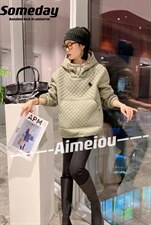 爱美欧现货小熊标卫衣，女装卫衣/绒衫，爱美欧