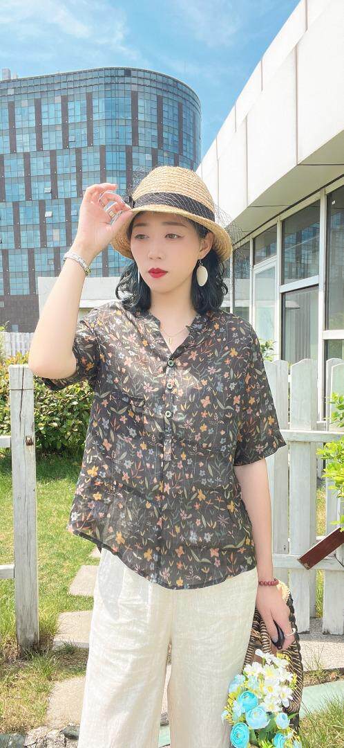 纯苎连衣裙小衫裤子裙子衬衣 时尚风 风淑女风休闲风，女装连衣裙，川哲