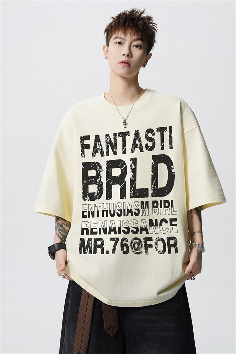 240g美式重磅短袖T恤FSDX278M-5XL特批25无差价控48,男装T恤,电商B219B