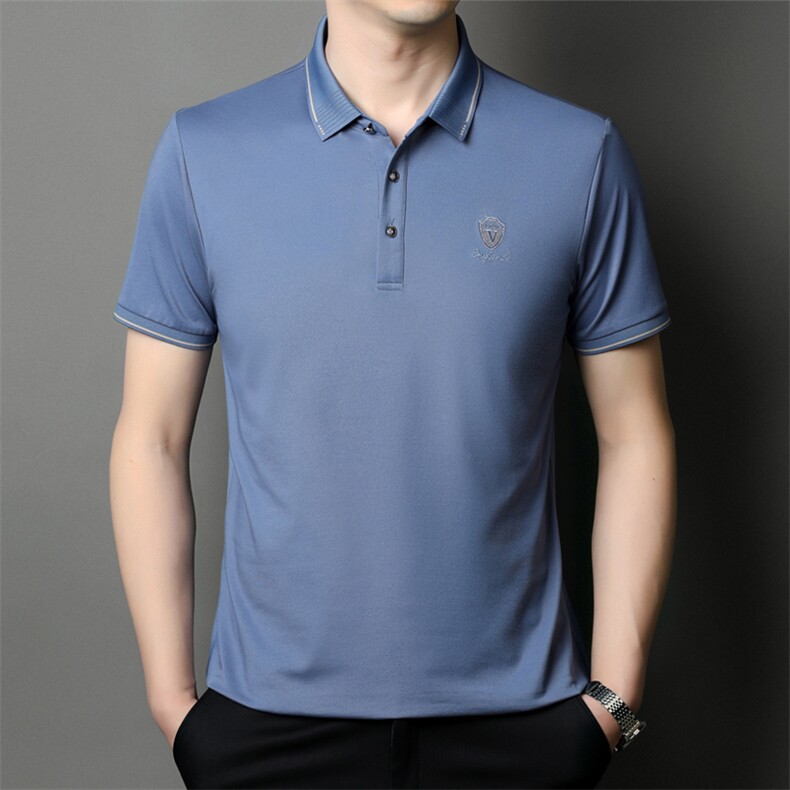 夏季男短袖T恤商务休闲男装中年翻领polo衫半袖上衣JD8632-P63,男装T恤,星座1105-3
