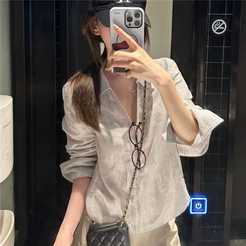 夏季韩系慵懒轻薄透气宽松慵懒防晒衬衣高级感长袖上衣,男装防晒衣,星座1210-1
