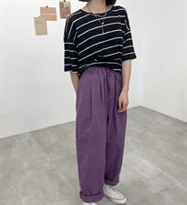 夏季新款，条纹T恤，女装T恤，虫七