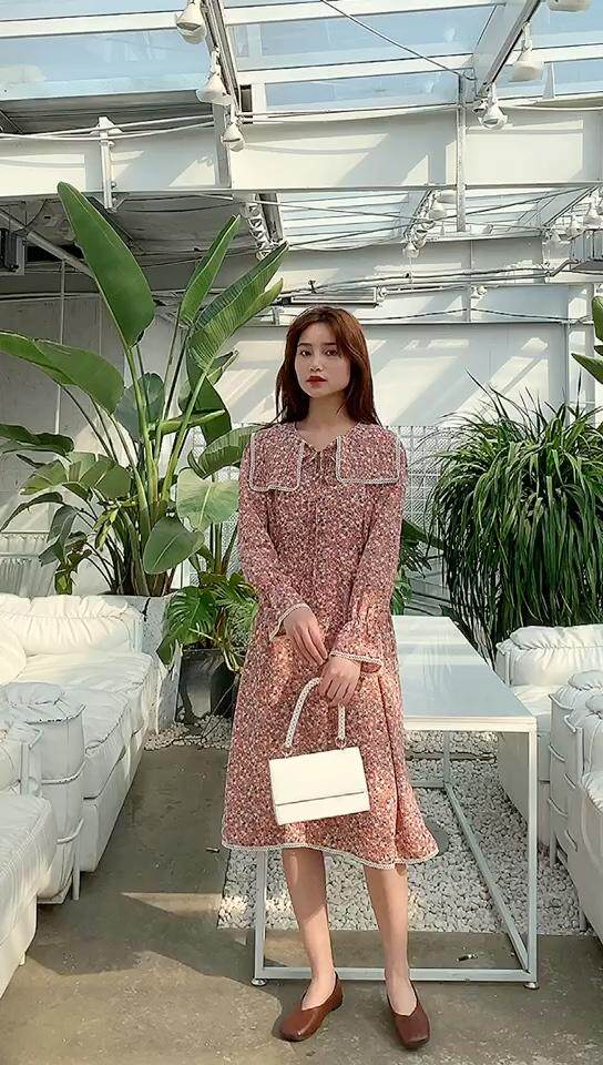 【现货】现货春季韩版碎花连衣裙，女装连衣裙，布萱