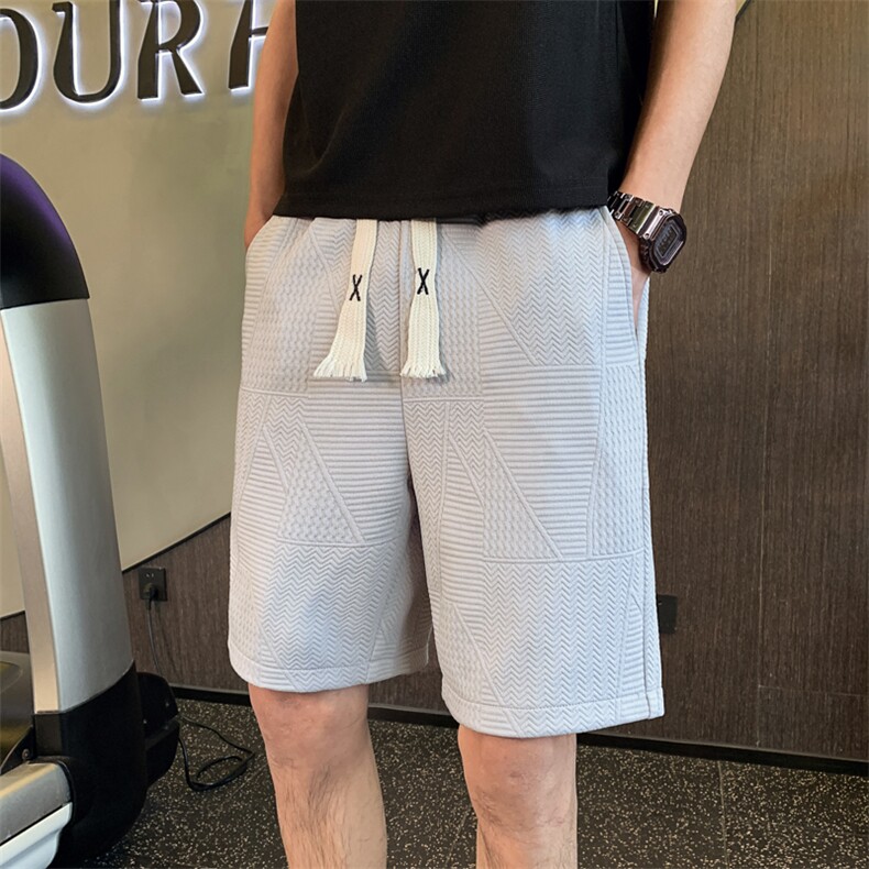 ZD00P45652025夏季新款男士五分裤特殊面料短裤男休闲裤,男装牛仔裤,电商B340