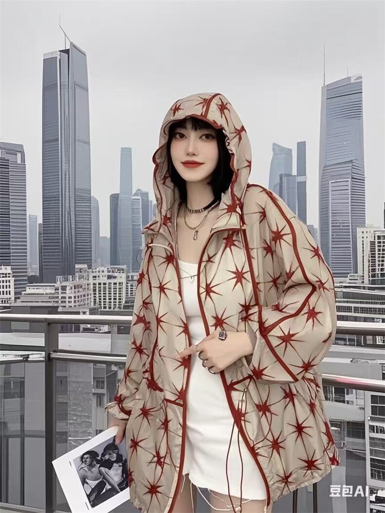 2025时尚简约百搭防晒薄款修身型长袖,女装衬衫,翩雅女装供货