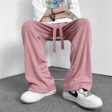 夏季拖地冰丝直筒超薄垂感条纹拖地裤XZ715KZ2688P28K45，男装休闲裤，星座715