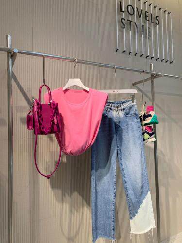 背心+牛仔短裤，女装背心吊带，LOVELS