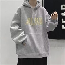 春秋潮牌ins圆领卫衣男oversize高街设计感宽松上衣W5044-P26，男装卫衣，星座512-2