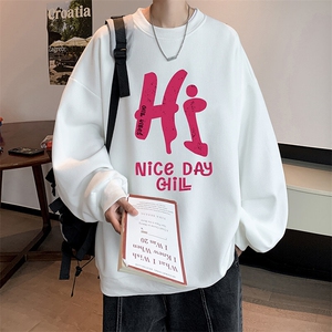5XL华夫格卫衣男大码胖子圆领长袖t恤 HW76418-P30图片