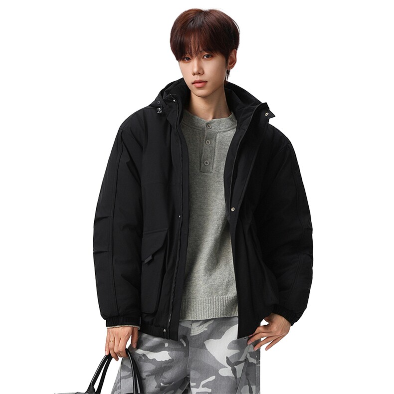 新款冬季大码羽绒棉服棉袄连帽工装韩版宽松外套A436-2533-P98,男装棉衣,电商A436