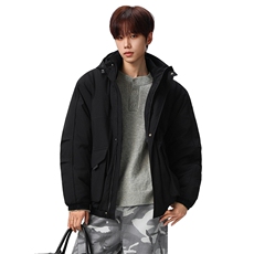 新款冬季大码羽绒棉服棉袄连帽工装韩版宽松外套A436-2533-P98，男装棉衣，电商A436