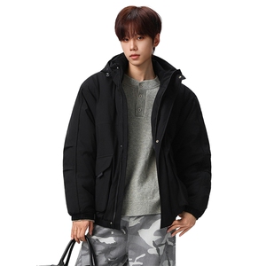 新款冬季大码羽绒棉服棉袄连帽工装韩版宽松外套A436-2533-P98图片