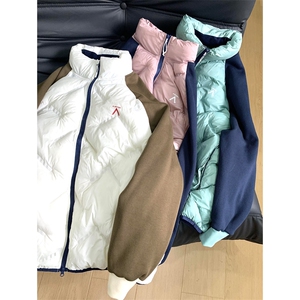 高品 户外情侣P棉气绒服拼接轻薄防泼水棉衣棉服男女 A1074-P118图片