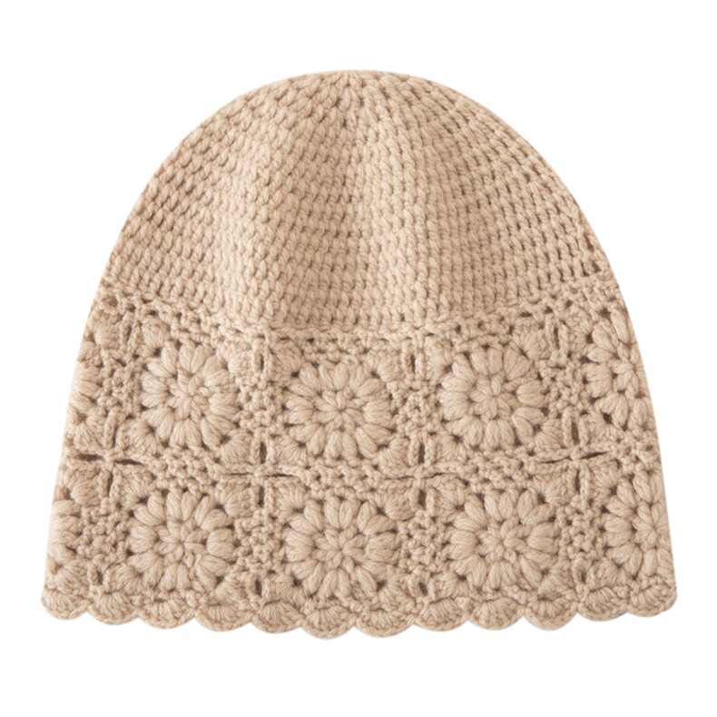 2025年秋季时尚百搭通勤简约休闲四股加厚枣花帽，帽子，众皇羊绒