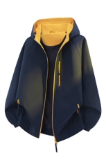 美式高街户外骑行登山服防水防风宽松大码潮百搭夹克外套8601-P55，男装夹克，电商B306