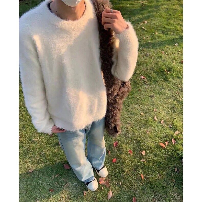毛衣男女秋冬季高级感软糯圆领针织衫慵懒风MY08-P56,男装针织衫/毛衣,星座208-5