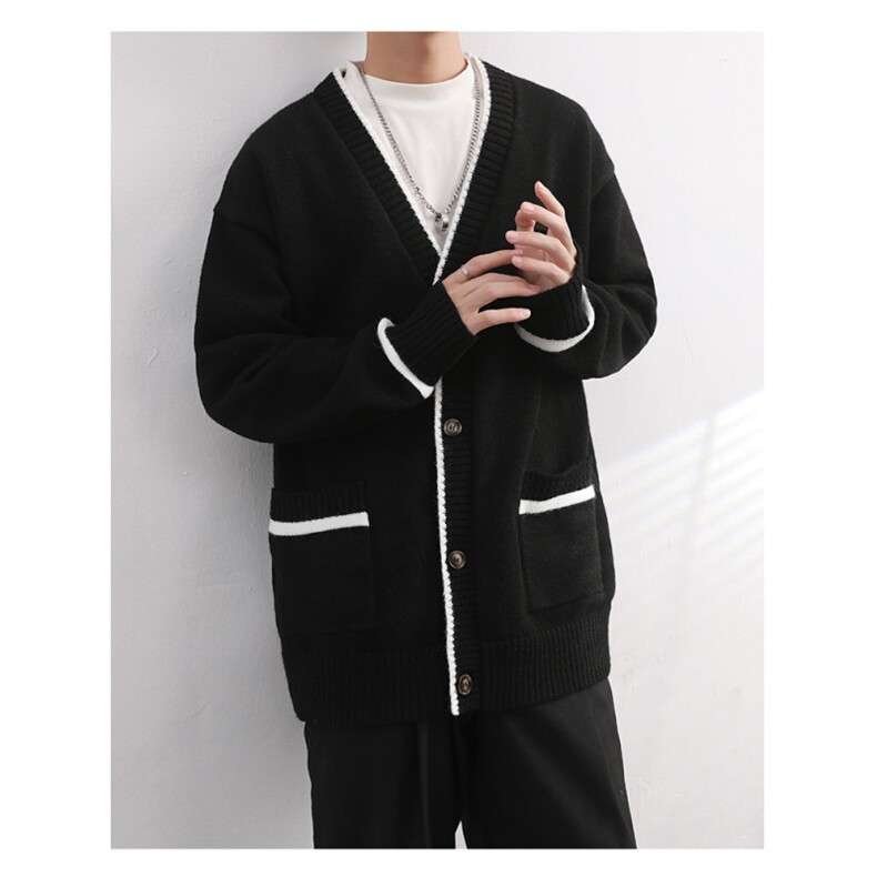 秋冬新款Cleanfit经典菱形格子开衫毛衣男韩版潮流2305-56,男装针织衫/毛衣,星座1109-3