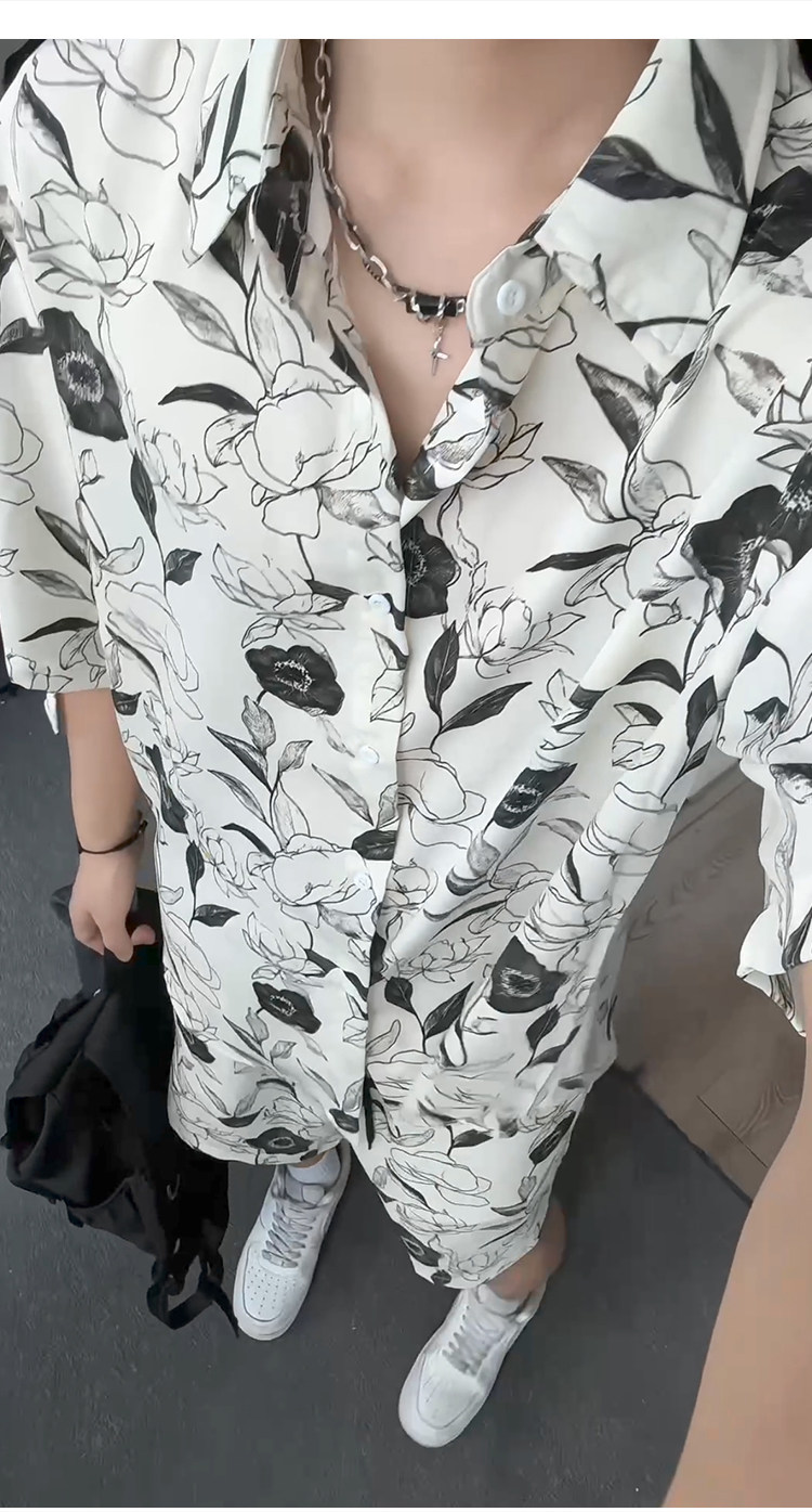 1短袖衬衫男+短裤男套装男聚酯纤维M-5XL大码TZ78709P50控98,男装牛仔裤,星座226-2