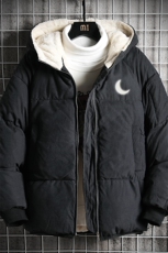 MY16055-P100加厚加绒连帽衣男大码服男面包服男网格挂拍，男装棉衣，电商A040A