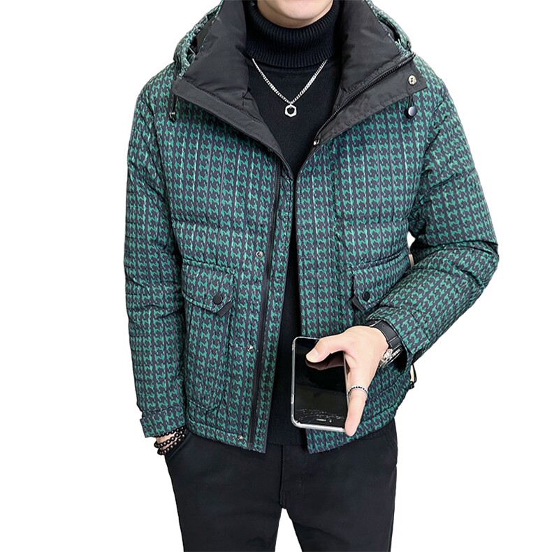 2024新款连帽羽绒服男冬季短款保暖外套B240-YR999-P215标50,男装羽绒服,电商B240