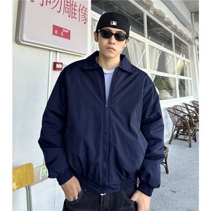 美式飞行夹克棉衣男款痞帅翻领短款加厚行政外套特P56图片