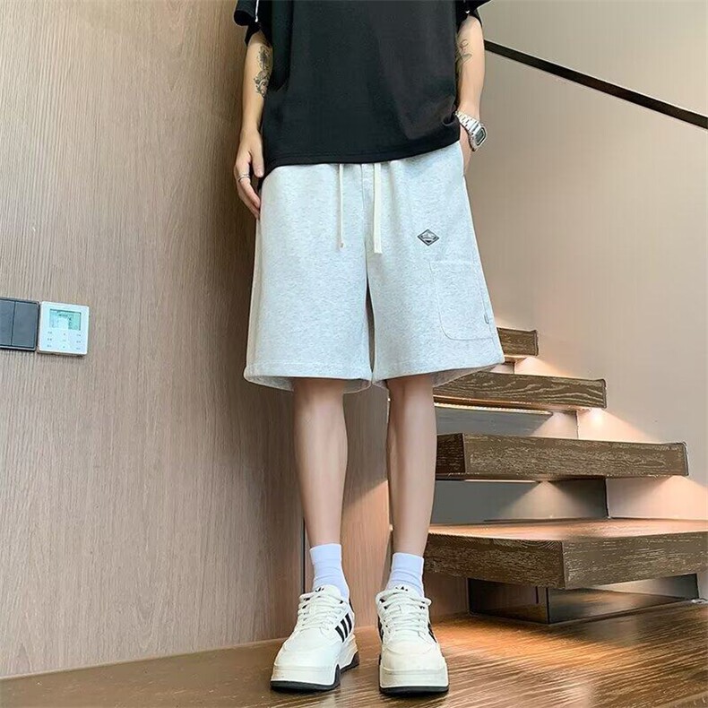 美式短裤男夏透气潮流短裤宽松阔腿篮球运动休闲五分裤K6369-P32,男装牛仔裤,星座412-2