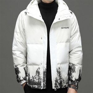 羽绒服男短款2023新款冬季白鸭绒加厚保暖外套中青年休闲上衣男装图片