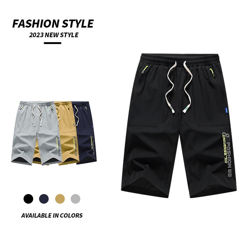 2025夏季新款男士七分裤时尚休闲马裤潮流男裤子KZ1096-P28，男装休闲裤，星座217-4