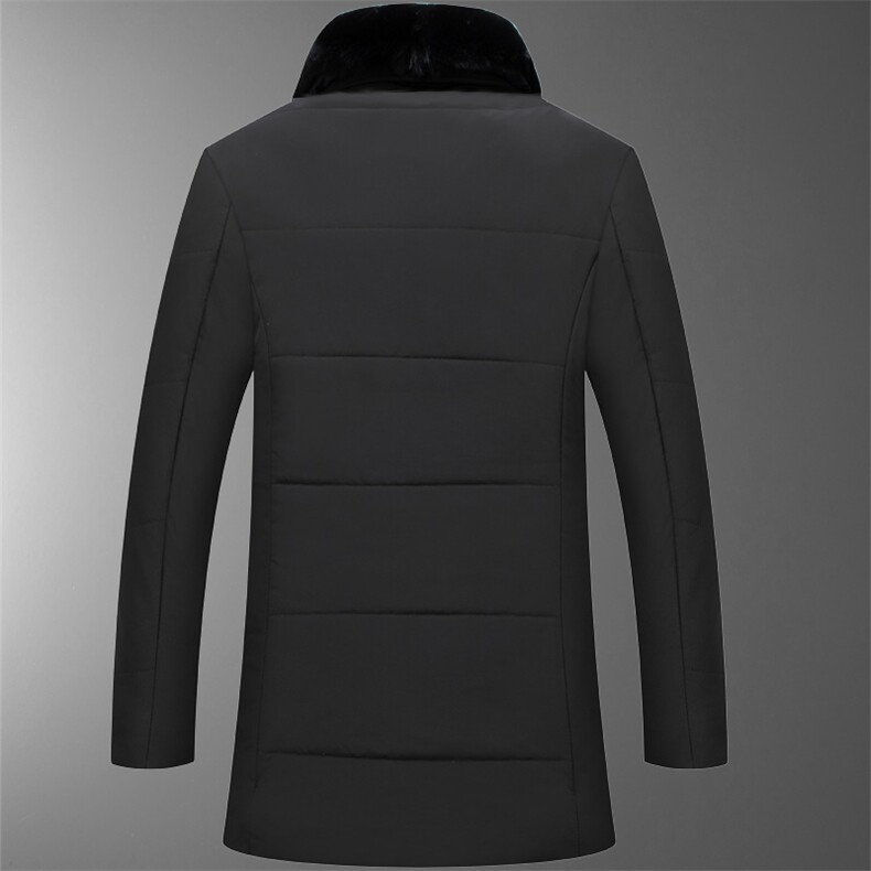 8819/P135中老年冬季新款棉服父亲加绒加厚中长款大毛领棉袄男,男装棉衣,星座1216（原钱塘722）