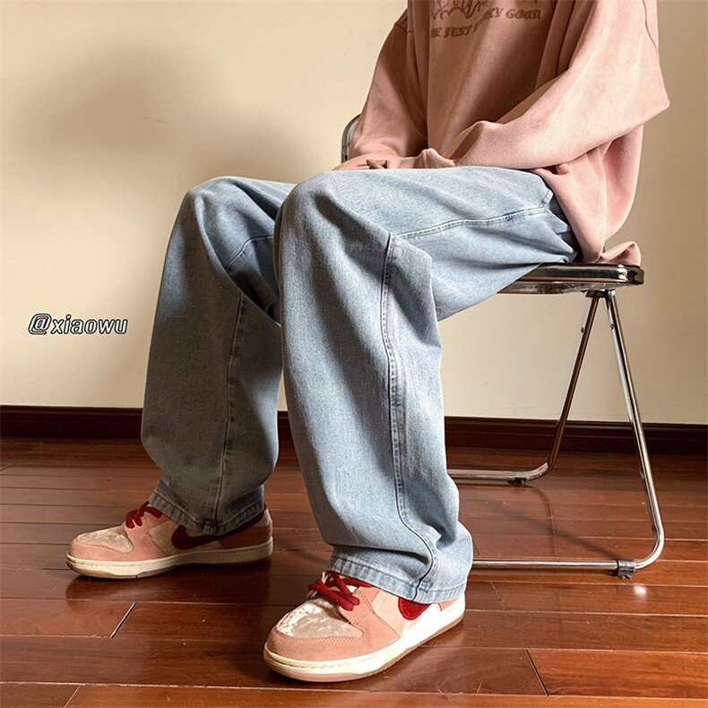 光版抽绳牛仔裤直筒B342-W110-特P32JR42,男装牛仔裤,电商B342