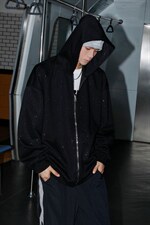 2026港风重磅320克华棉满天星情侣连帽开衫卫衣男KS77864特P68控，男装卫衣，星座227-7