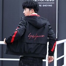 2021春秋季男士外套男装青少年中韩版夹克帅气连帽衫H8021，男装夹克，星座509