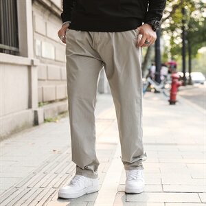M-6XL秋装薄款男士休闲裤宽松直筒工装长裤加肥加大码B26款P55图片