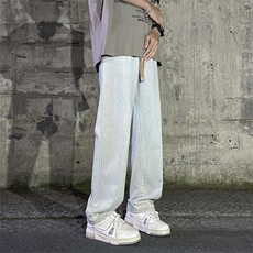 2024年新款宽松直筒夏季薄款裤子男款休闲青少年K825-特批-37，男装休闲裤，星座718-1