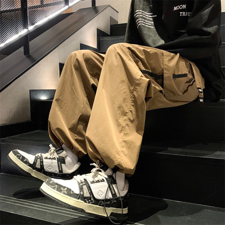 24春款纳米皱工装裤休闲裤束脚裤男KP202P55,男装休闲裤,星座1204-3