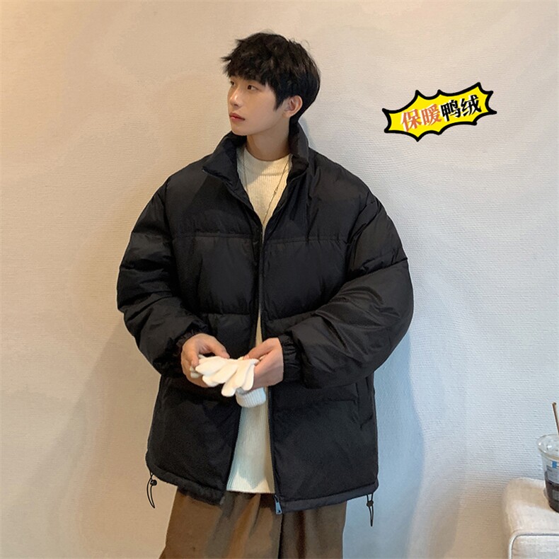 冬季新款纯色羽绒服港风高品质90白鸭绒外套男 HD1320-TP160控248图片