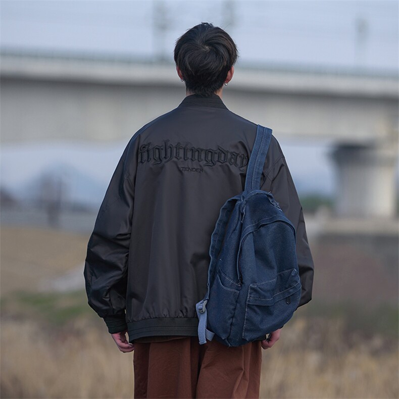 春季新品时尚绣花夹克高级感潮流宽松百搭夹克外套CYJK9250-P80,男装夹克,电商A128