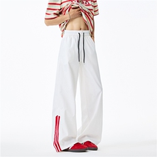 抖音品质夏季美式运动条纹设计速干休闲裤B315-K25409-特p35控68，男装休闲裤，电商B315