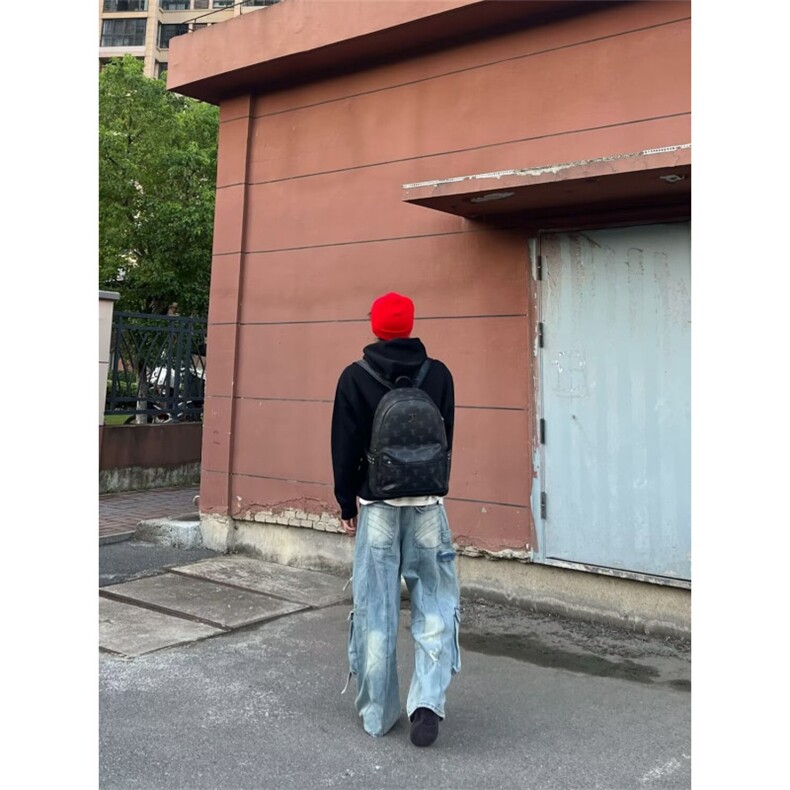 1506/QKU920/P80港风潮男夏季新款嘻哈ins潮高街潮流痞帅长裤,男装休闲裤,星座1506