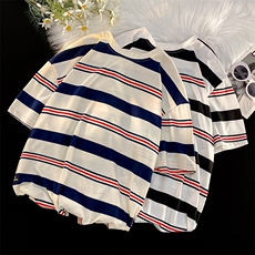 703-T315-P35夏季条纹休闲圆领T恤，男装T恤，星座703-1