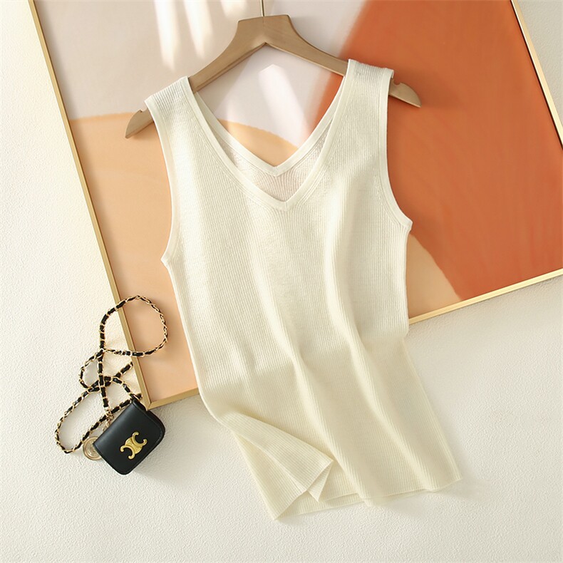 2025年夏季常规时尚百搭通勤休闲吊带，女装背心吊带，锦驼羊绒