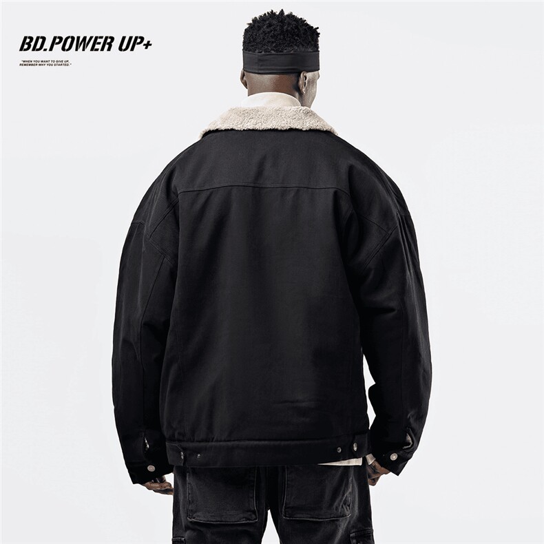现货加绒牛仔棉服男冬季棉衣外套羊羔绒翻领夹克毛领MY1089-P110,男装夹克,星座1103-3